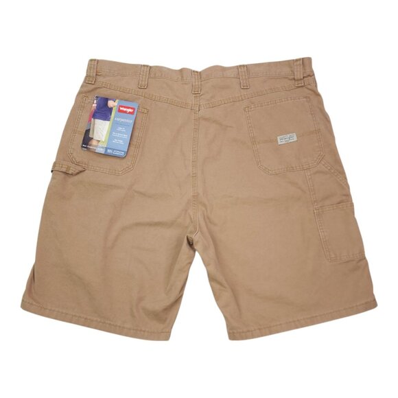 Wrangler Carpenter Loose Fit Shorts Sz 44 100% Cotton Natural Waist Tech Pocket